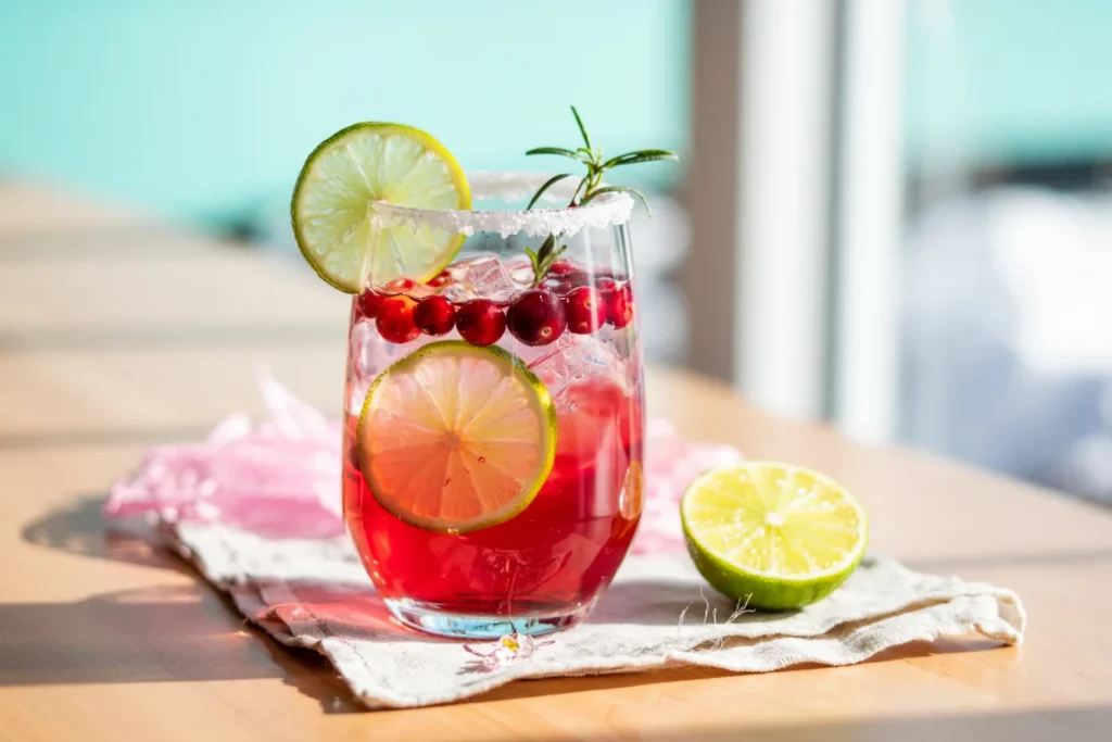 cranberry juice mocktail