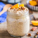 peach cobbler overnight oats