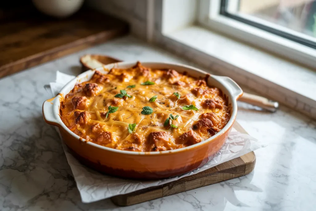 High Protein Buffalo Chicken Dip